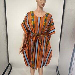 Colorful Striped Women's Dress